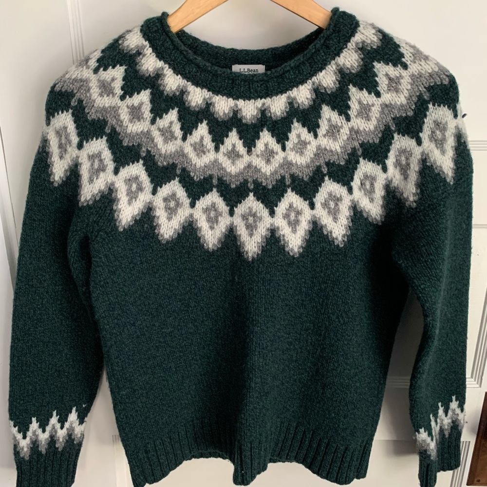 LL Bean Classic Ragg Wool Sweater